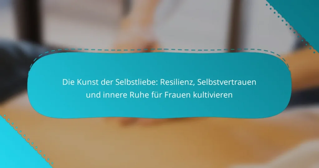Die Kunst der Selbstliebe: Resilienz, Selbstvertrauen und innere Ruhe für Frauen kultivieren
