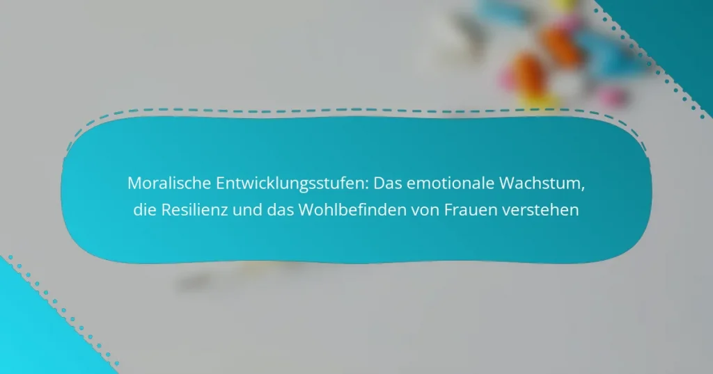 Moralische Entwicklungsstufen: Das emotionale Wachstum, die Resilienz und das Wohlbefinden von Frauen verstehen