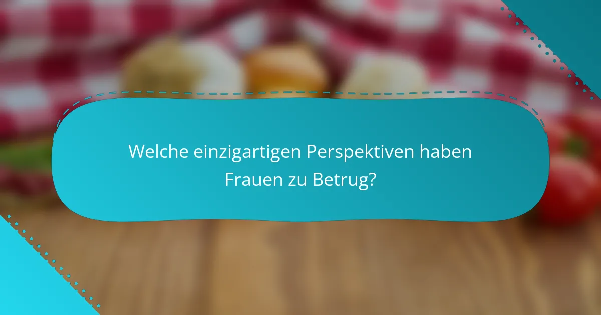 Welche einzigartigen Perspektiven haben Frauen zu Betrug?